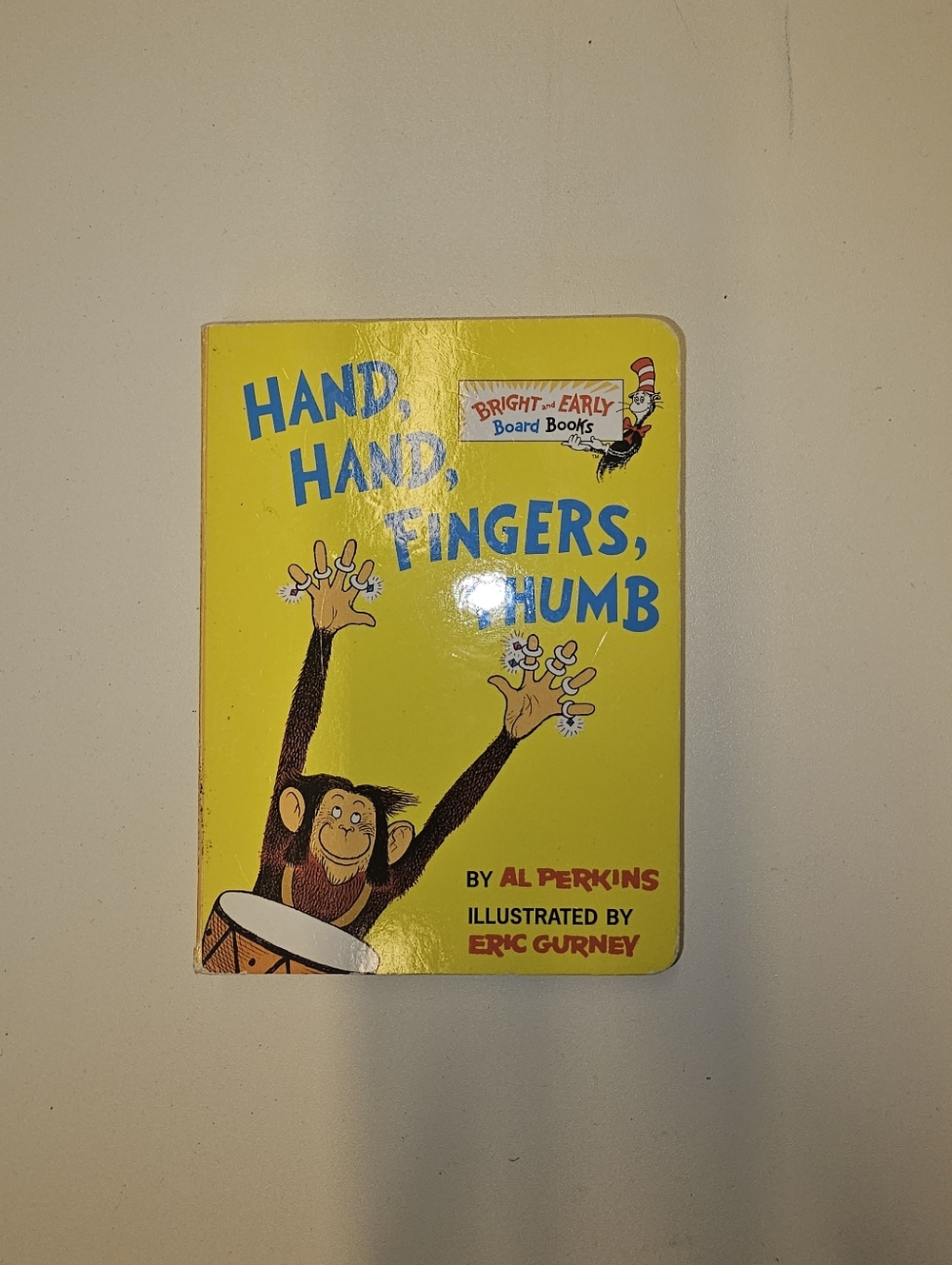 EUC | Hand, Hand, Fingers, Thumb Board Book Al Perkins Bright & Early Series